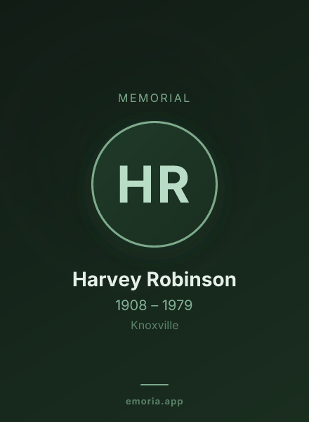 Memorial portrait of Harvey Robinson