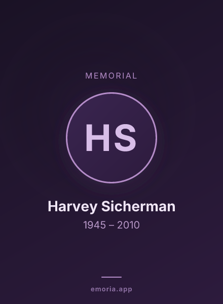 Memorial portrait of Harvey Sicherman
