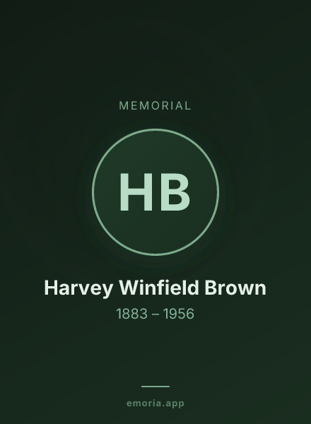 Memorial portrait of Harvey Winfield Brown