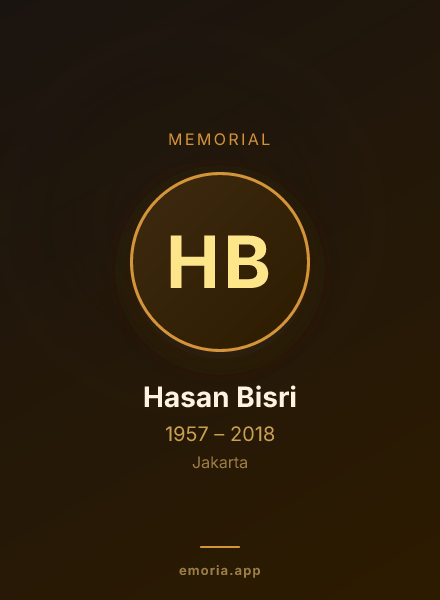 Memorial portrait of Hasan Bisri
