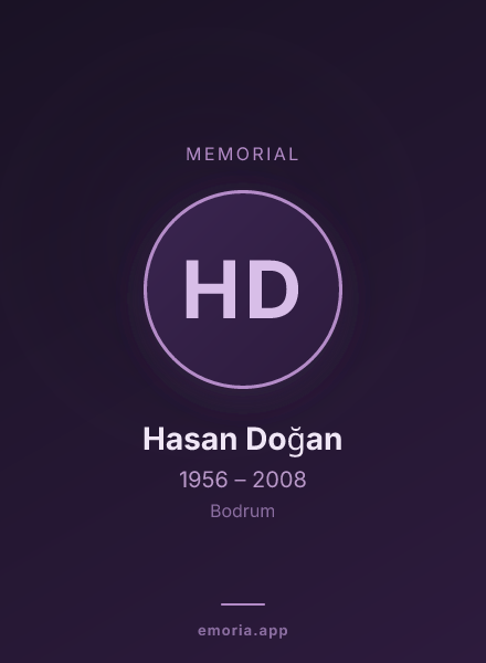 Memorial portrait of Hasan Doğan