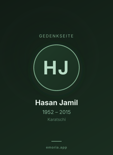 Gedenkportrait von Hasan Jamil