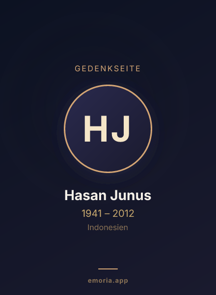 Gedenkportrait von Hasan Junus