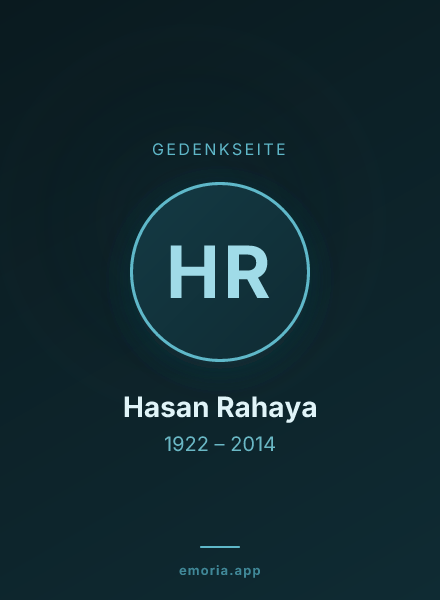 Gedenkportrait von Hasan Rahaya