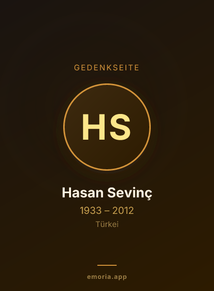 Gedenkportrait von Hasan Sevinç