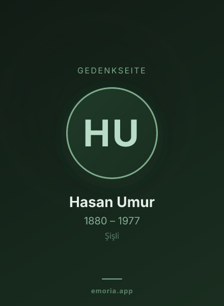 Gedenkportrait von Hasan Umur