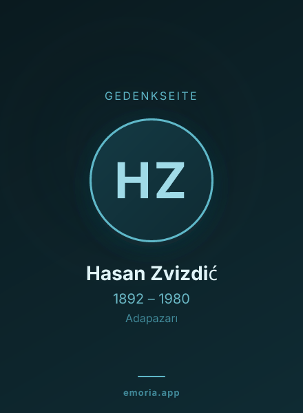 Gedenkportrait von Hasan Zvizdić