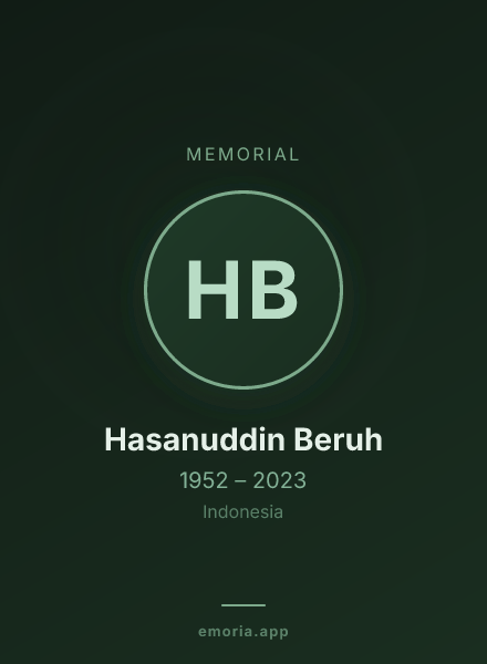 Memorial portrait of Hasanuddin Beruh