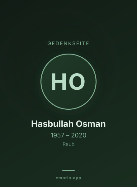 Gedenkportrait von Hasbullah Osman