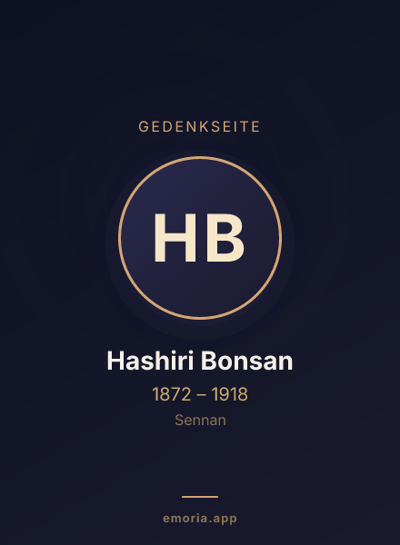 Gedenkportrait von Hashiri Bonsan