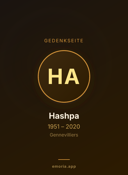 Gedenkportrait von Hashpa