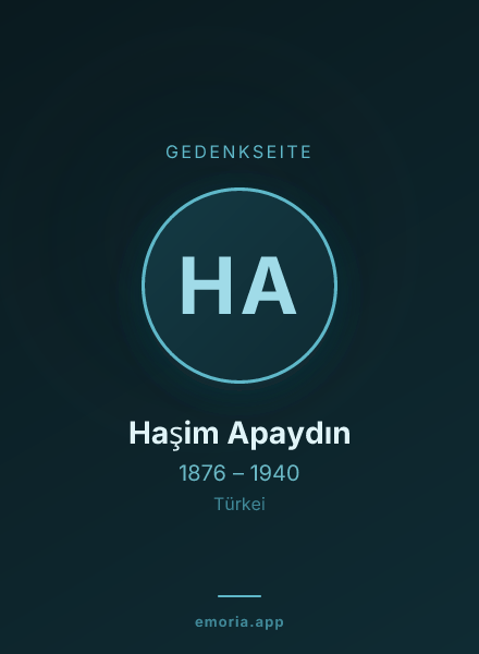 Gedenkportrait von Haşim Apaydın