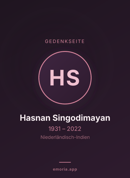 Gedenkportrait von Hasnan Singodimayan
