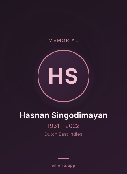 Memorial portrait of Hasnan Singodimayan