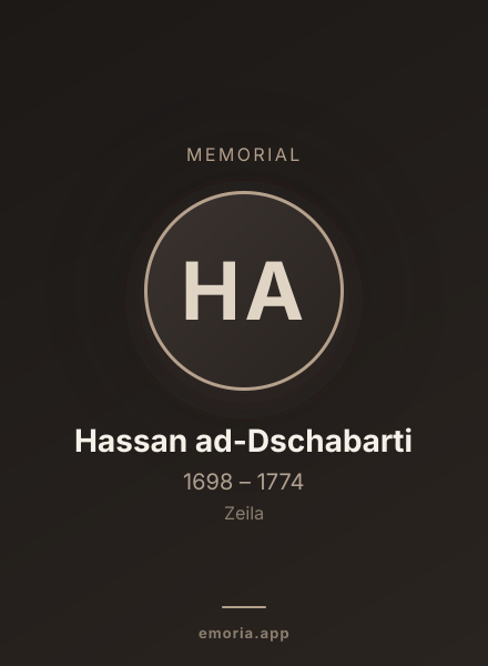 Memorial portrait of Hassan ad-Dschabarti