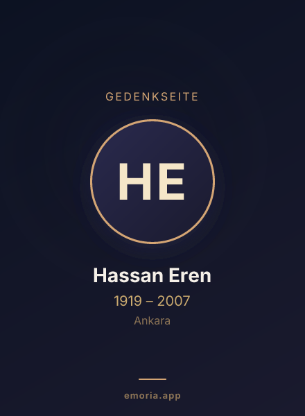 Gedenkportrait von Hassan Eren