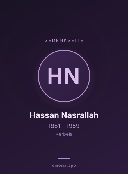 Gedenkportrait von Hassan Nasrallah