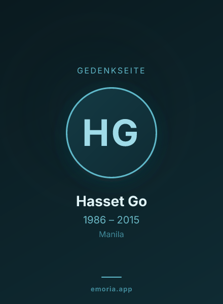 Gedenkportrait von Hasset Go