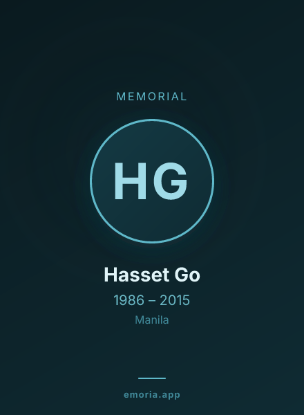 Memorial portrait of Hasset Go