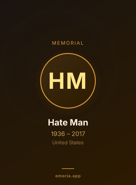 Memorial portrait of Hate Man