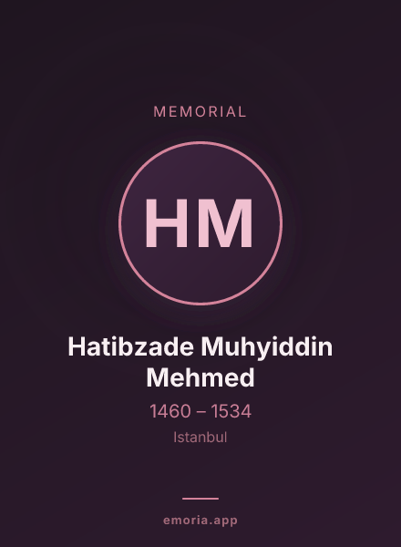 Memorial portrait of Hatibzade Muhyiddin Mehmed