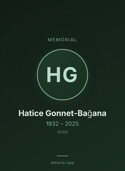 Memorial portrait of Hatice Gonnet-Bağana