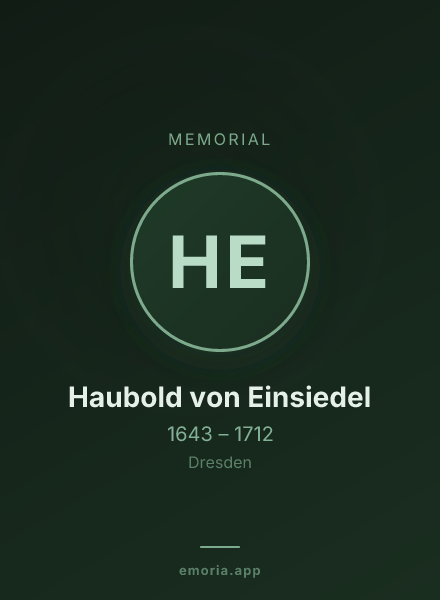 Memorial portrait of Haubold von Einsiedel