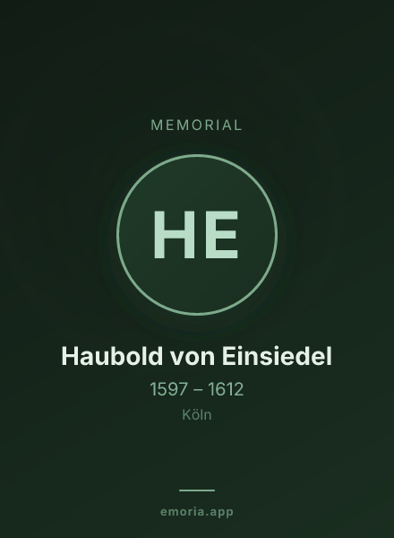 Memorial portrait of Haubold von Einsiedel