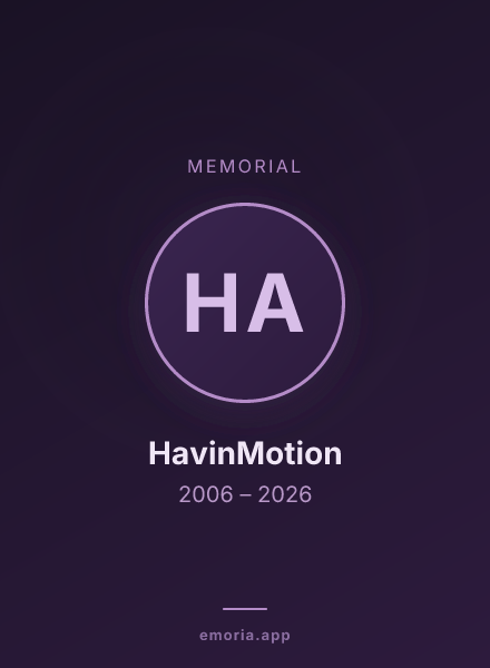 Memorial portrait of HavinMotion