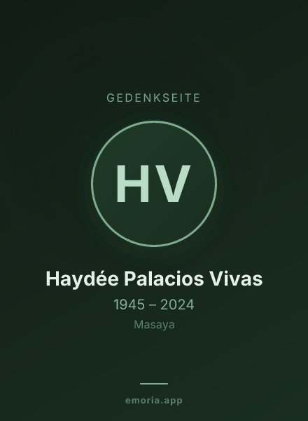 Gedenkportrait von Haydée Palacios Vivas