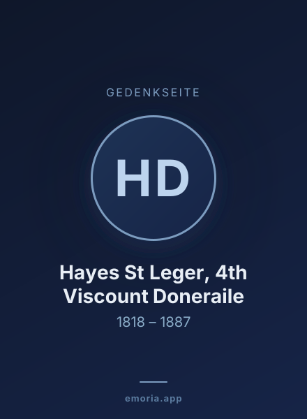 Gedenkportrait von Hayes St Leger, 4th Viscount Doneraile