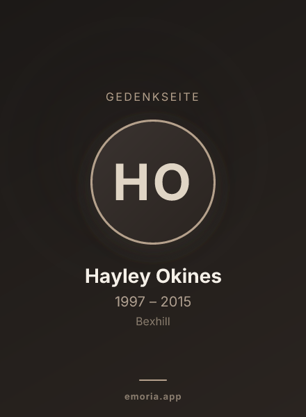Gedenkportrait von Hayley Okines