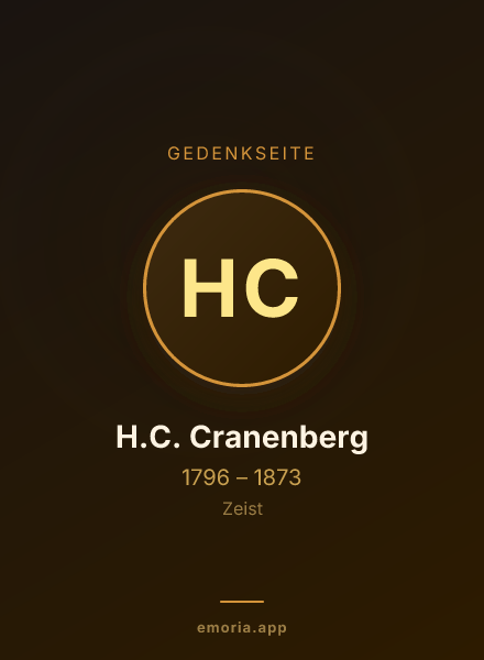 Gedenkportrait von H.C. Cranenberg