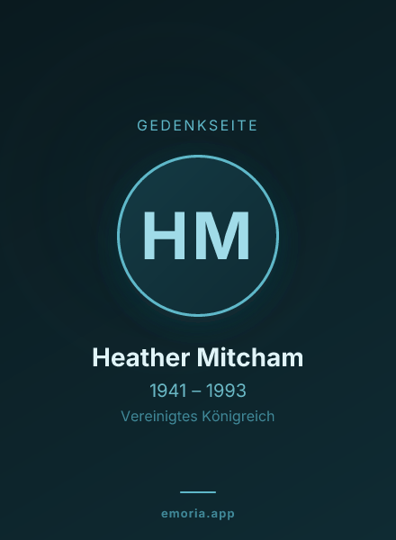 Gedenkportrait von Heather Mitcham