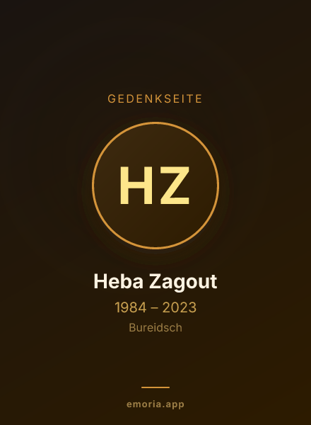 Gedenkportrait von Heba Zagout