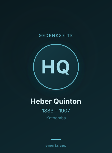 Gedenkportrait von Heber Quinton
