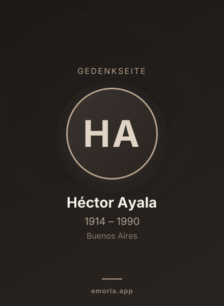 Gedenkportrait von Héctor Ayala