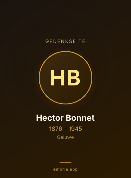 Gedenkportrait von Hector Bonnet