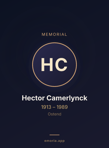 Memorial portrait of Hector Camerlynck
