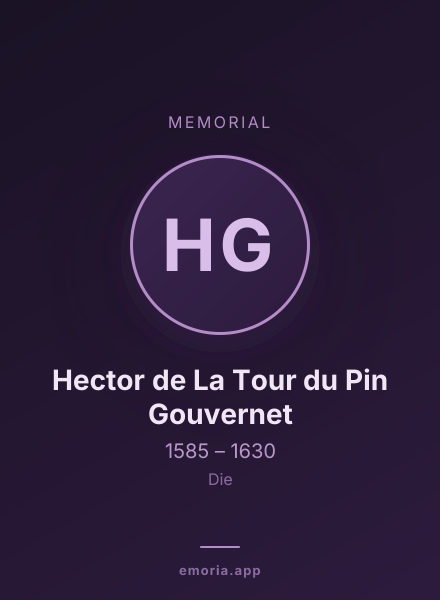Memorial portrait of Hector de La Tour du Pin Gouvernet