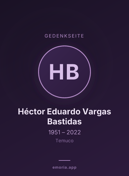 Gedenkportrait von Héctor Eduardo Vargas Bastidas