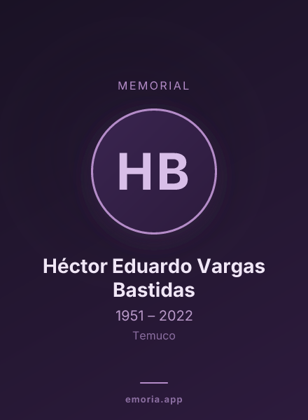 Memorial portrait of Héctor Eduardo Vargas Bastidas