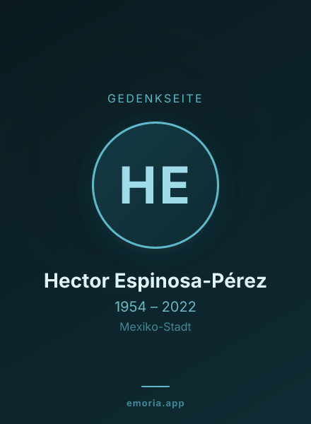 Gedenkportrait von Hector Espinosa-Pérez