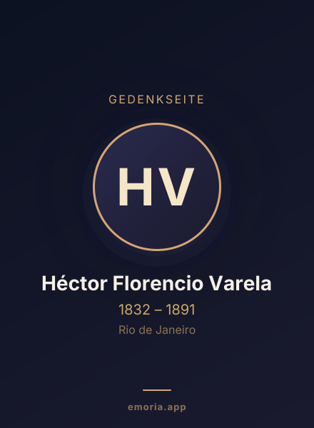 Gedenkportrait von Héctor Florencio Varela