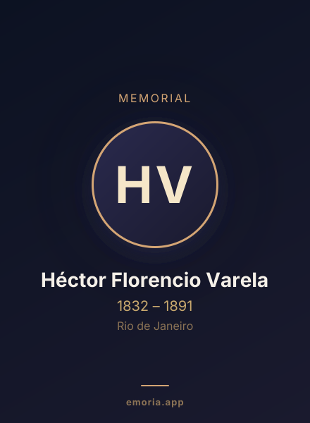 Memorial portrait of Héctor Florencio Varela