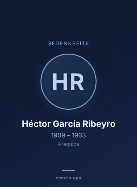 Gedenkportrait von Héctor García Ribeyro