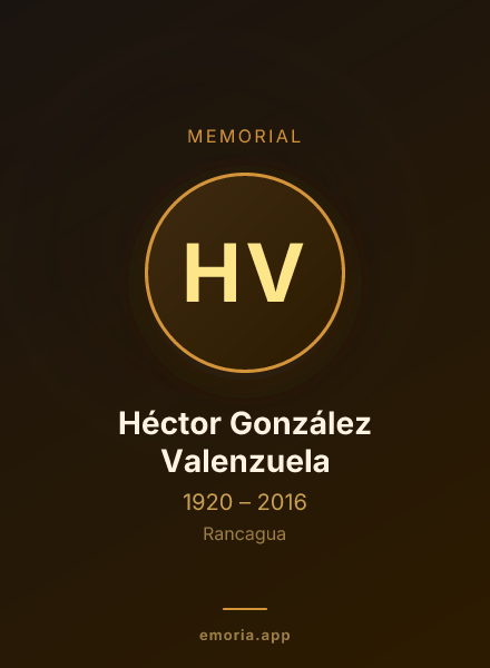 Memorial portrait of Héctor González Valenzuela