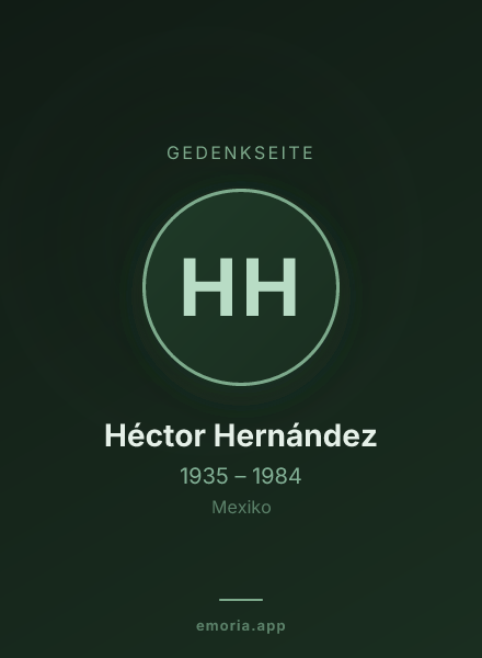 Gedenkportrait von Héctor Hernández