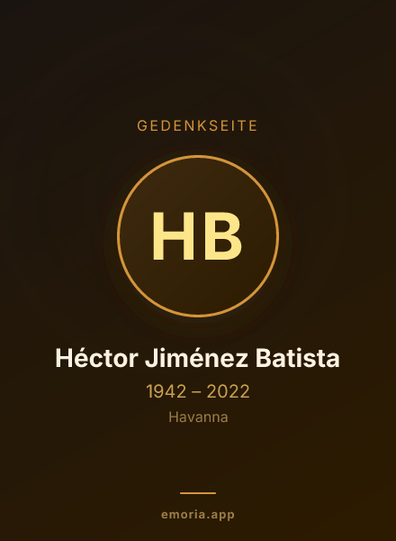 Gedenkportrait von Héctor Jiménez Batista