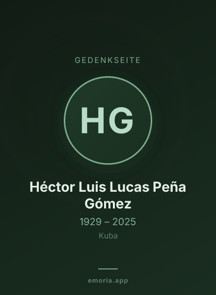 Gedenkportrait von Héctor Luis Lucas Peña Gómez